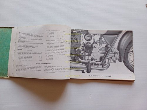 Moto Guzzi Airone 250 1951 manuale officina italiano originale