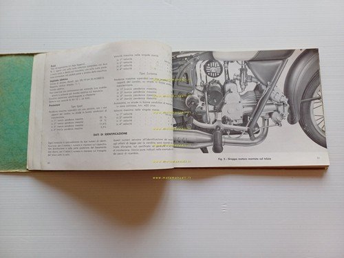 Moto Guzzi Airone 250 1951 manuale officina italiano originale
