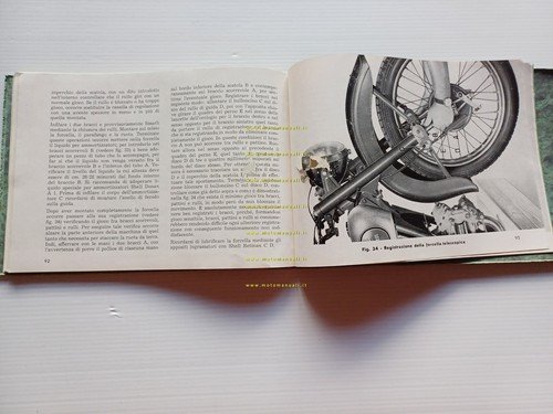 Moto Guzzi Airone 250 1951 manuale officina italiano originale