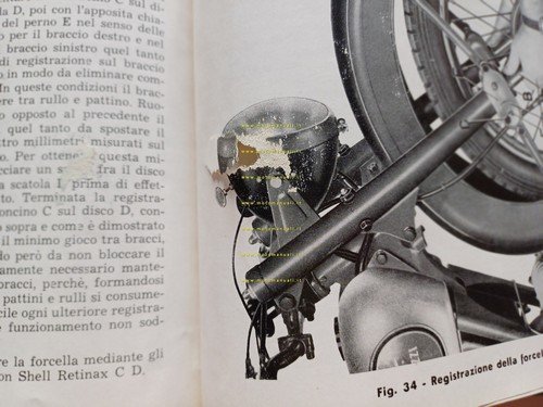 Moto Guzzi Airone 250 1951 manuale officina italiano originale