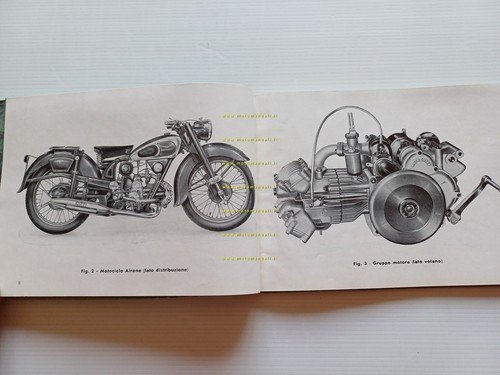 Moto Guzzi Airone 250 1951 manuale officina italiano originale