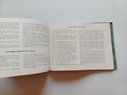 Moto Guzzi Airone 250 1951 manuale officina italiano originale