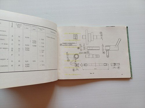 Moto Guzzi Airone 250 1951 manuale officina italiano originale