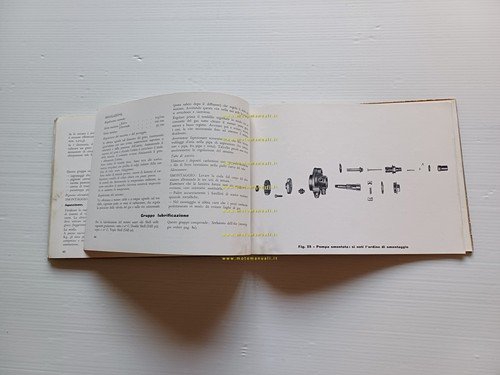 Moto Guzzi Airone 250 Sport 1950 manuale officina riparazione italiano …