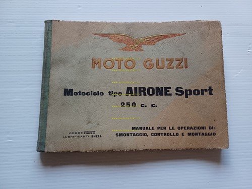 Moto Guzzi Airone 250 Sport 1950 manuale officina riparazione italiano …