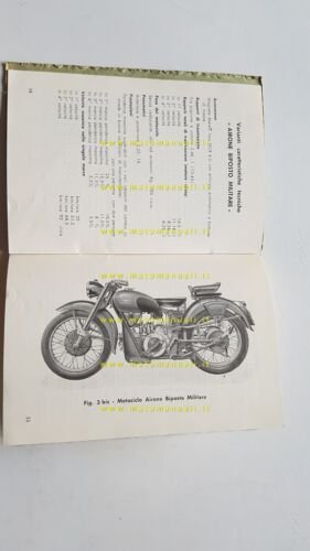 Moto Guzzi Airone 250 Sport-Turismo 1956 manuale uso manutenzione originale