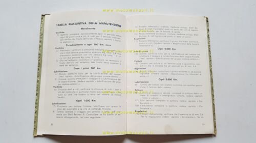 Moto Guzzi Airone 250 Sport-Turismo 1956 manuale uso manutenzione originale