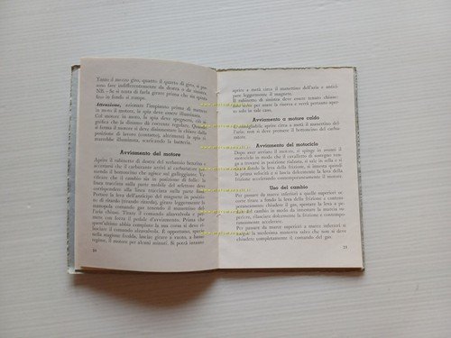 Moto Guzzi Astore 500 1950 manuale uso manutenzione libretto italiano …