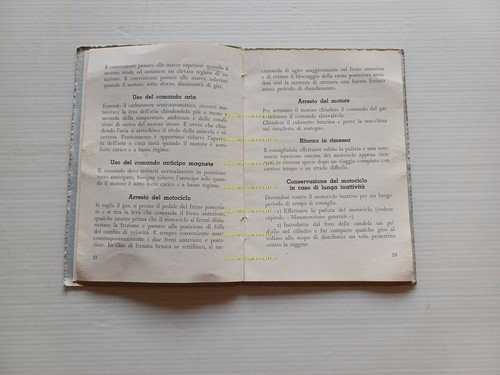 Moto Guzzi Astore 500 1950 manuale uso manutenzione libretto italiano …