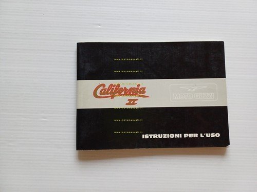 Moto Guzzi California II 1000 1982 manuale uso manutenzione libretto …