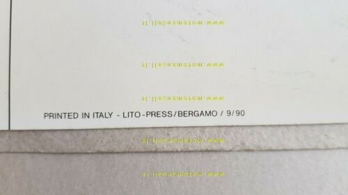 MOTO GUZZI California III 1000 1990 depliant originale motorcycle brochure