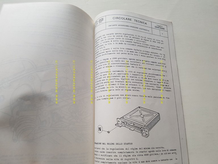 Moto Guzzi California III Manuale Officina Iniezione Weber-Marelli