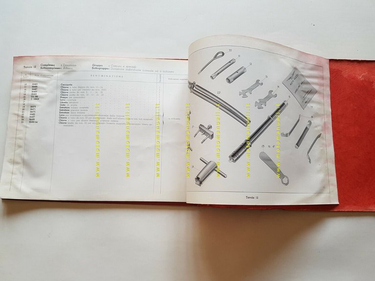 Moto Guzzi Cardellino 65 1955 catalogo ricambi ORIGINALE spare parts …