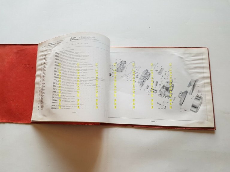 Moto Guzzi Cardellino 65 1955 catalogo ricambi ORIGINALE spare parts …