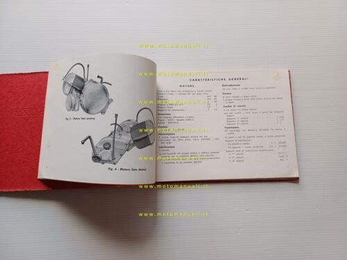 Moto Guzzi Cardellino 65 1955 manuale officina originale