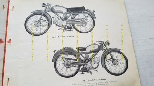 Moto Guzzi Cardellino 73 1959 catalogo ricambi ORIGINALE spare parts …