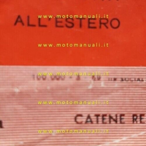 Moto Guzzi Cardellino 73 1959 depliant brochure originale