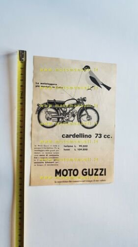 Moto Guzzi Cardellino 73 depliant brochure originale