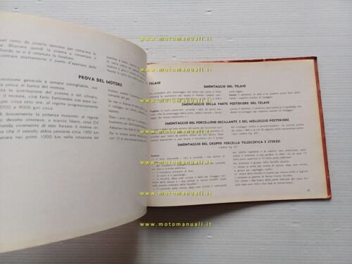 Moto Guzzi Cardellino 73 Lusso - Turismo manuale officina II …