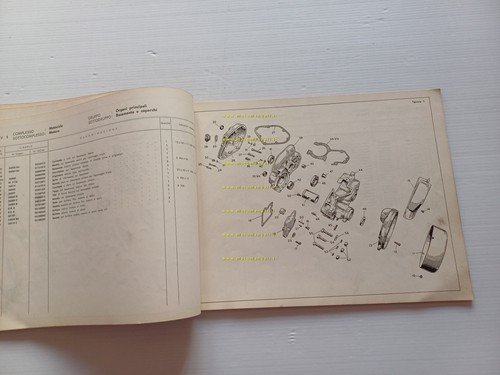 Moto Guzzi Cardellino 83 1962 catalogo ricambi originale