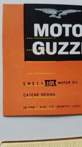 MOTO GUZZI Cardellino 83 1962 depliant originale ITALIANO
