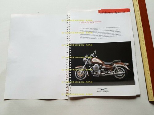 Moto Guzzi cartella stampa presentazione California Special 1998