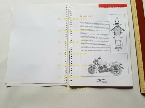 Moto Guzzi cartella stampa presentazione California Special 1998