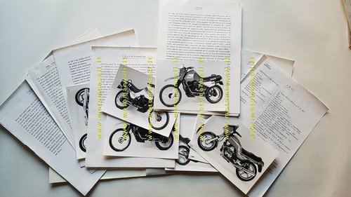 Moto Guzzi cartella stampa salone Milano 1985 originale press kit