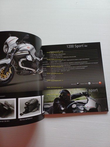 Moto Guzzi catalogo produzione modelli 2009 depliant italiano originale