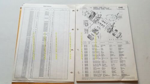 Moto Guzzi Chiù 50 1974 catalogo ricambi originale genuine spare …