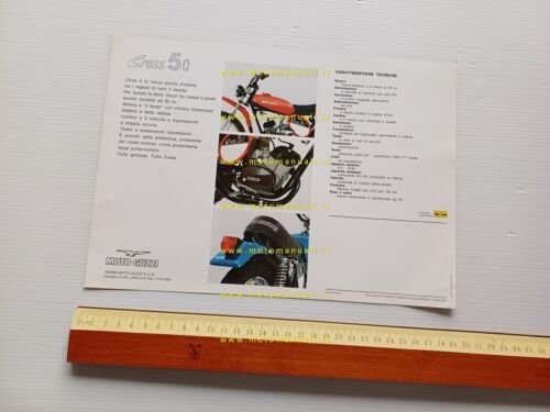 Moto Guzzi Cross 50 1974 depliant originale italiano