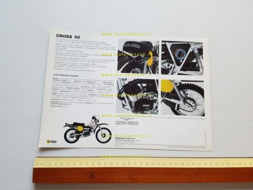 Moto Guzzi Cross 50 1976 depliant originale italiano