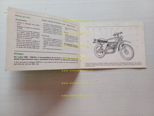 Moto Guzzi Cross 50 manuale uso manutenzione originale