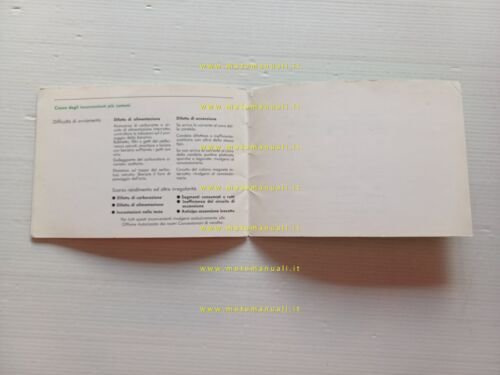 Moto Guzzi Cross 50 manuale uso manutenzione originale