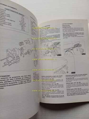 Moto Guzzi Daytona 1000 1993 manuale officina originale