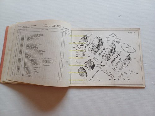 Moto Guzzi Dingo 49 3 Marce 1968 catalogo ricambi originale