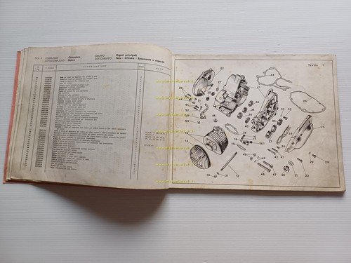 Moto Guzzi Dingo 49 3 Marce 1968 catalogo ricambi originale