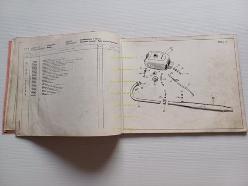 Moto Guzzi Dingo 49 3 Marce 1968 catalogo ricambi originale