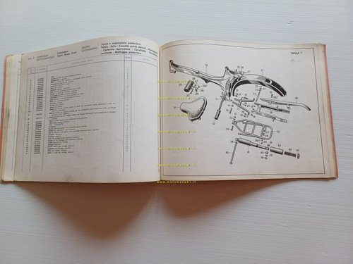 Moto Guzzi Dingo 49 3 Marce 1968 catalogo ricambi originale