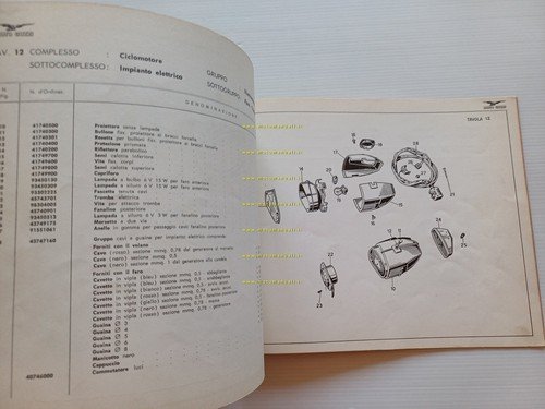 Moto Guzzi Dingo 49 Monomarcia 1969 catalogo ricambi ORIGINALE parts …