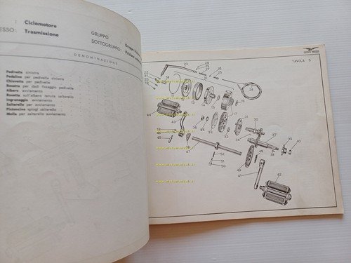 Moto Guzzi Dingo 49 Monomarcia 1969 catalogo ricambi ORIGINALE parts …