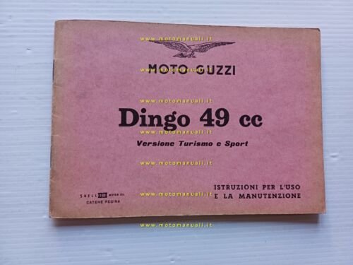 Moto Guzzi Dingo 49 Turismo - Sport 1965 manuale uso …