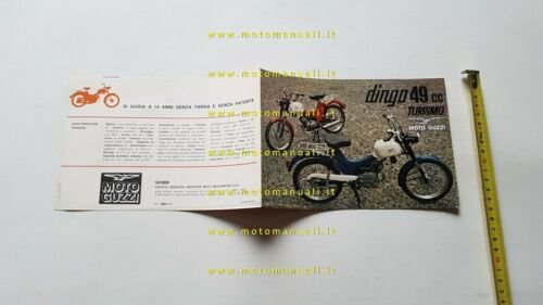 MOTO GUZZI Dingo 49 Turismo 1968 depliant originale brochure ciclomotore …