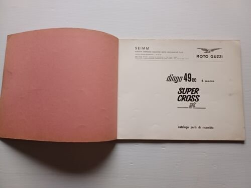 Moto Guzzi Dingo 50 GT - Super- Cross 1967 catalogo …