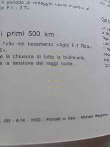 Moto Guzzi Dingo 50 MM 1974 manuale uso manutenzione libretto …