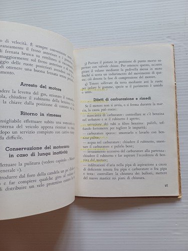 Moto Guzzi Ercole 500 1953 manuale uso manutenzione libretto italiano …