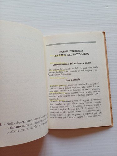 Moto Guzzi Ercole 500 1953 manuale uso manutenzione libretto italiano …