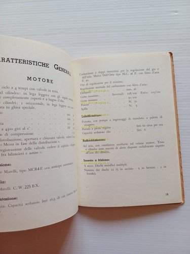 Moto Guzzi Ercole 500 1953 manuale uso manutenzione libretto italiano …