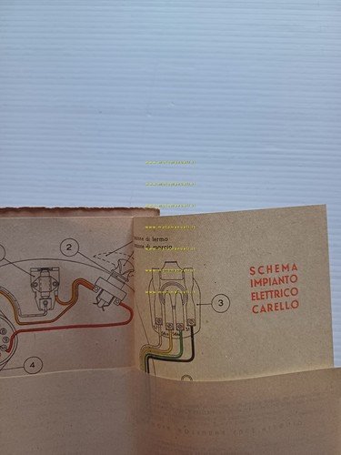 Moto Guzzi Ercole 500 1953 manuale uso manutenzione libretto italiano …