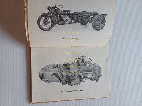 Moto Guzzi Ercole 500 1953 manuale uso manutenzione libretto italiano …